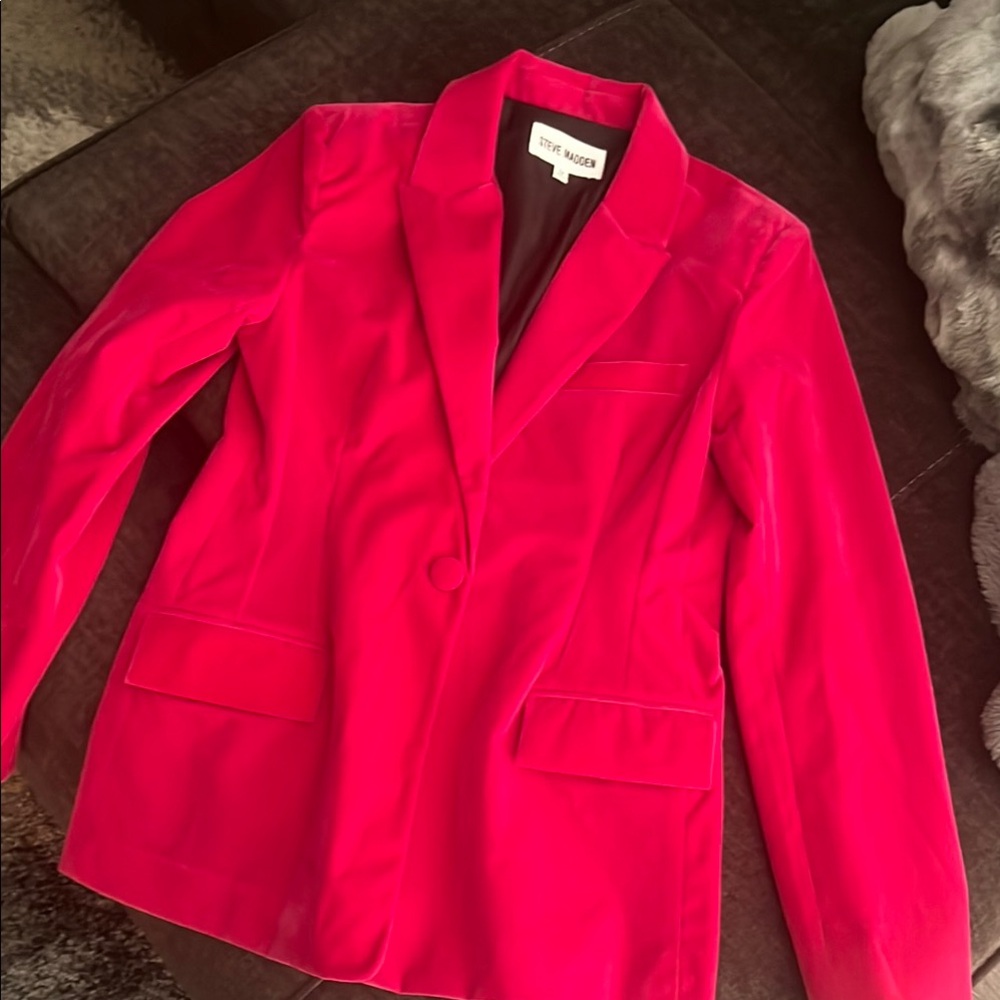 Steve Madden Women's Vibrant Fuchsia Blazer